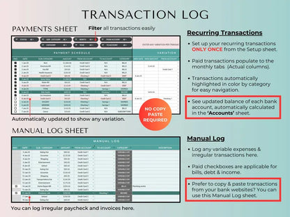 All-in-One Budget Template for Excel & Google Sheets (Track Any Currency)